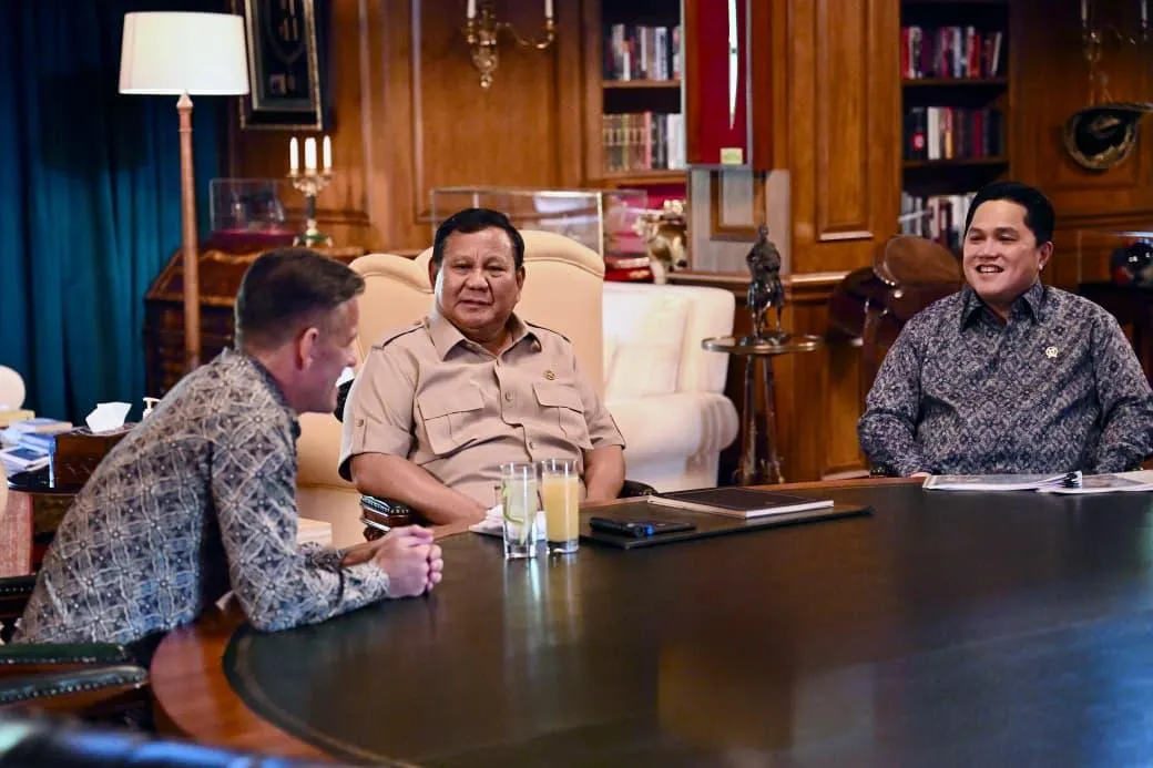 John Herdman, Presiden Prabowo, dan Erick Thohir.
