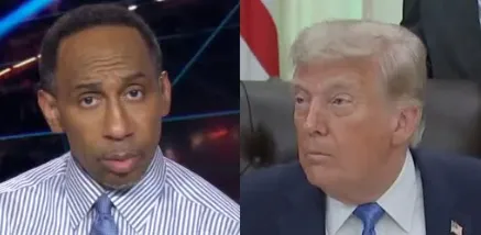 Stephen A. Smith dari ESPN dan Presiden Trump.