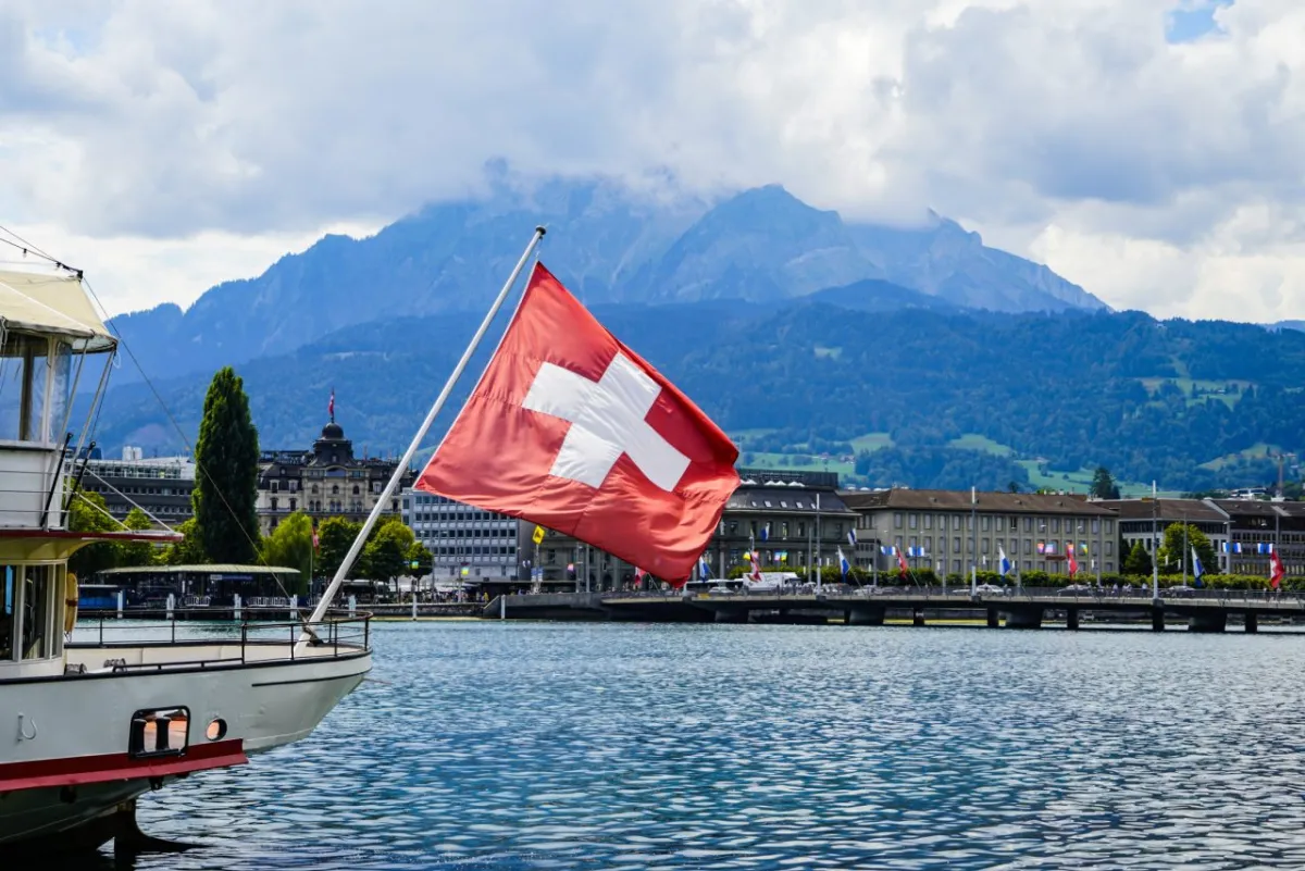 Pemandangan di Swiss.