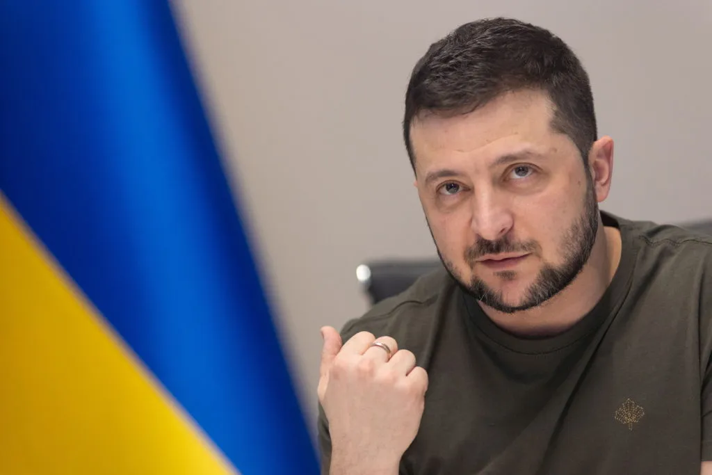 Presiden Volodymyr Zelensky dari Ukraina.