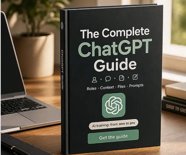 Cover buku The Complete ChatGPT Guide: AI Training from Zero to Pro.