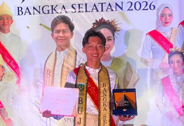 Rahmat Dani resmi dinobatkan sebagai Pemenang Utama Bujang Bangka Selatan 2026.