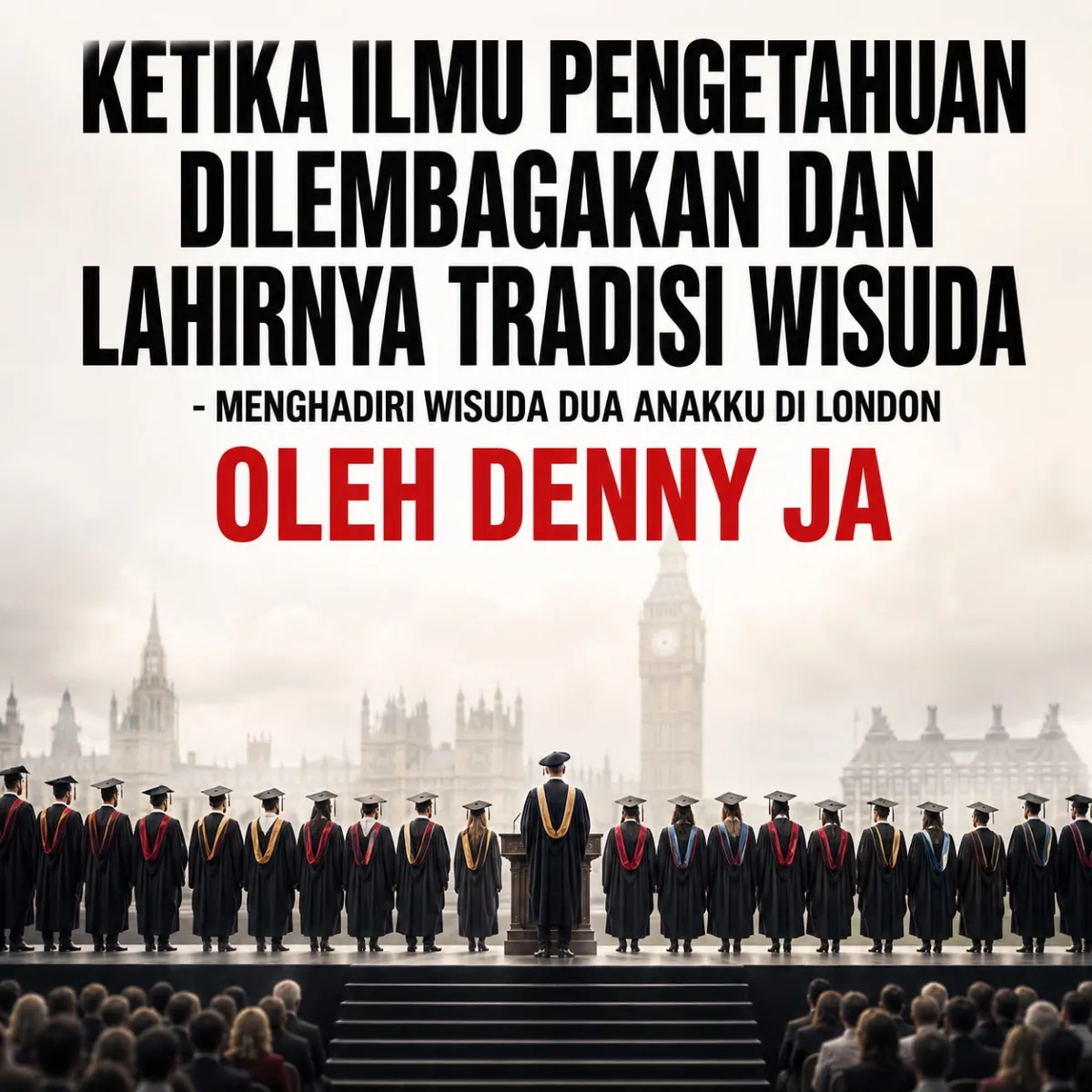 Ilustrasi wisuda universitas.