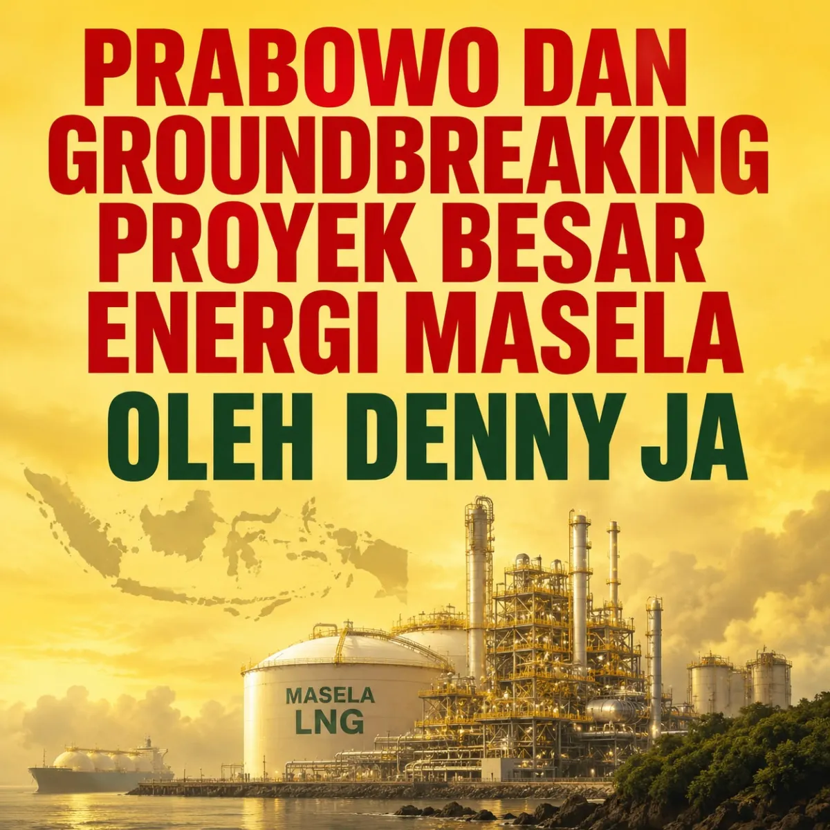 Ilustrasi proyek LNG Abadi Masela.