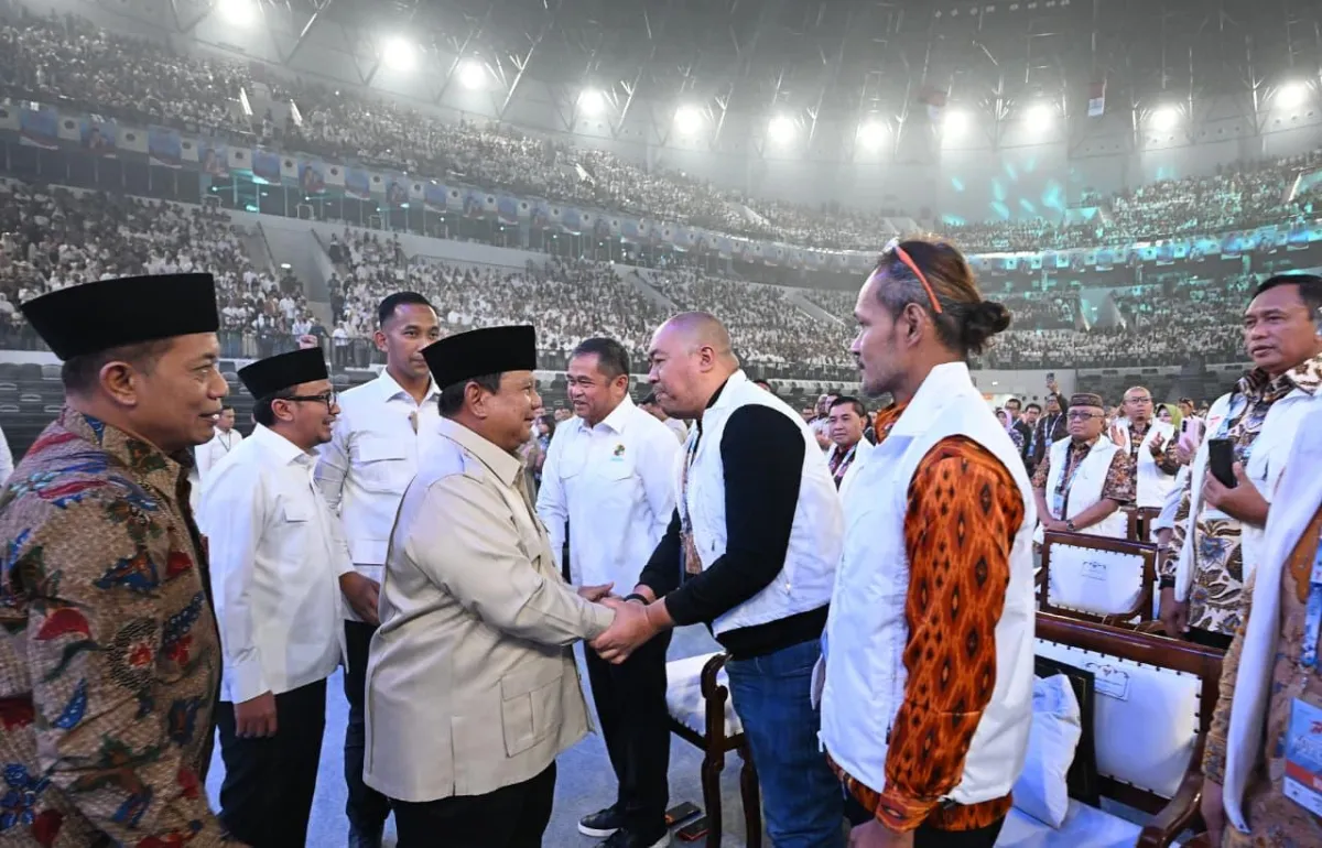 Presiden Prabowo Subianto menghadiri Puncak Peringatan Hari Koperasi ke-79 Tahun 2026 yang digelar di Indonesia Arena, Jakarta.
