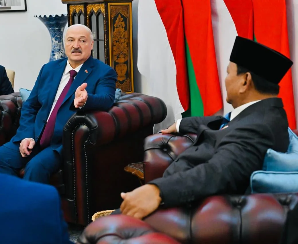 Prabowo Subianto dan Presiden Republik Belarus Aleksandr Lukashenko.