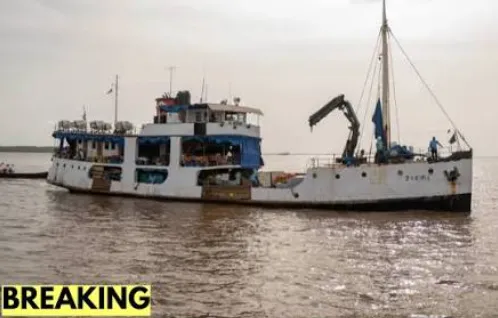 Kapal MV Barima, yang membawa 116 penumpang dan 17 awak kapal.