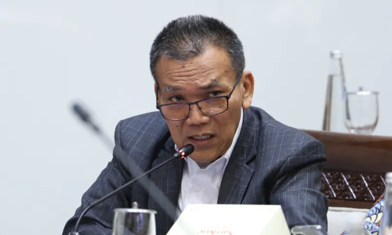 Anggota Komisi XI DPR RI Musthofa dalam RDPU Panitia Kerja (Panja) RUU tentang Pusat Finansial Internasional Indonesia (PFII).