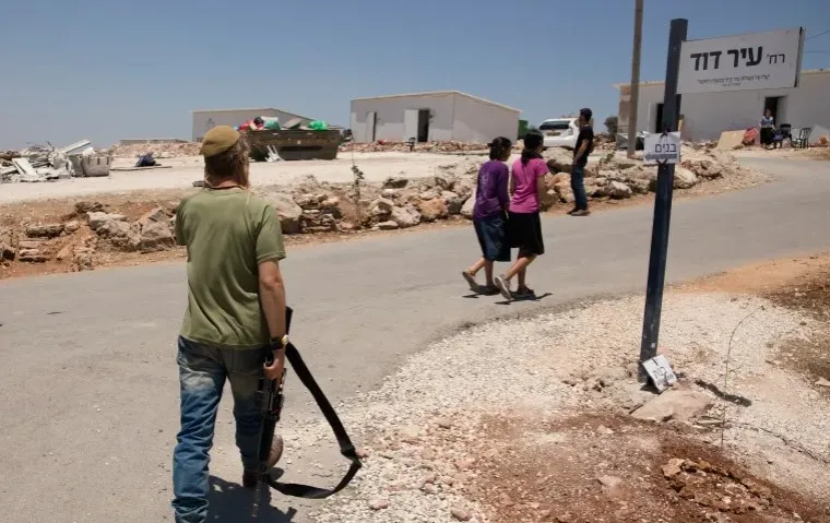 Pemukiman Yahudi yang ilegal di Tepi Barat, wilayah Palestina.