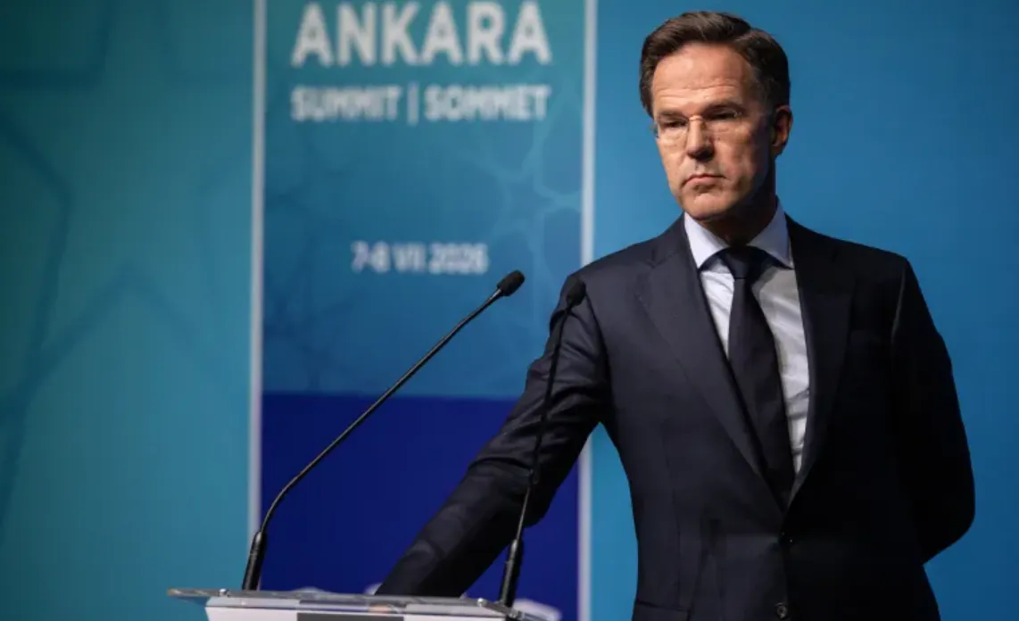 Sekretaris Jenderal NATO Mark Rutte di Ankara, Turki.