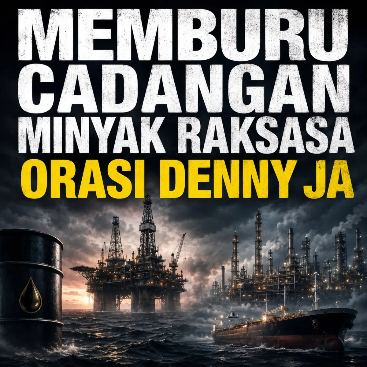 Ilustrasi memburu cadangan minyak.