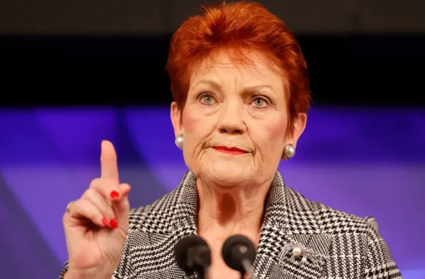 Pemimpin sayap kanan Pauline Hanson.