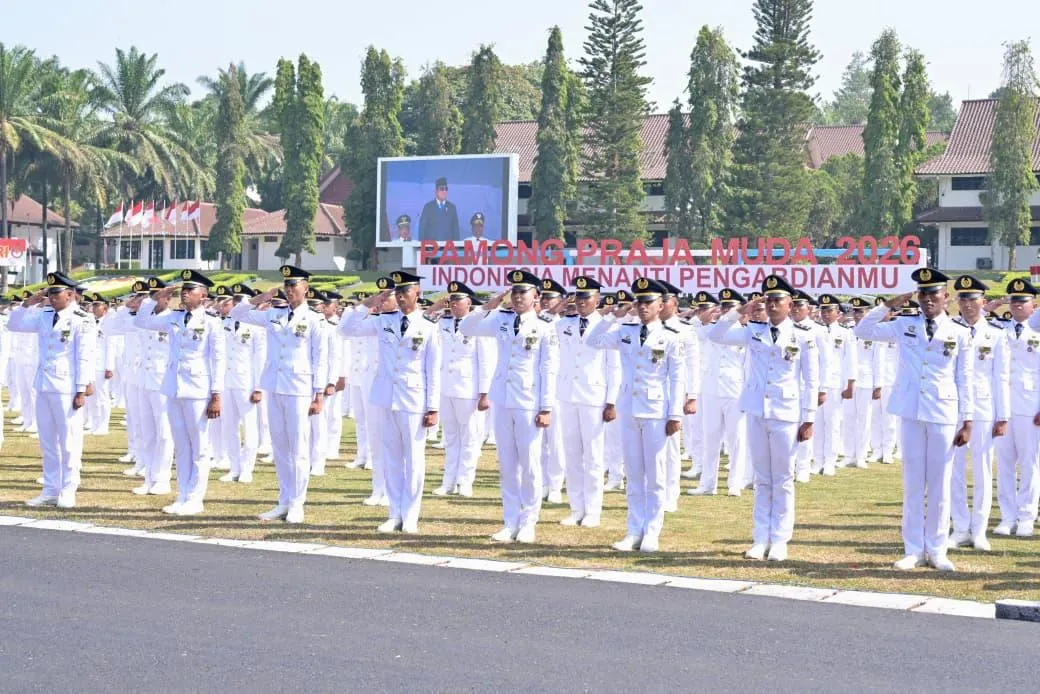 Upacara Pelantikan Pamong Praja Muda Angkatan XXXIII IPDN Tahun 2026.