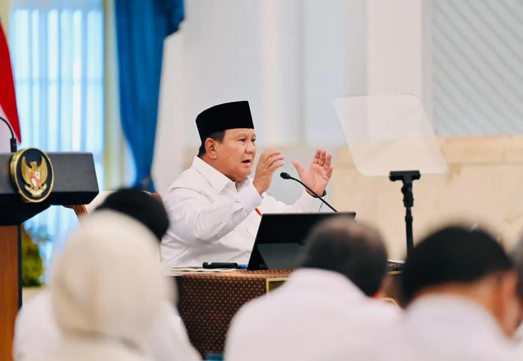Presiden Prabowo dalam Sidang Kabinet Paripurna (SKP) di Istana Negara, Jakarta, pada Senin, 20 Juli 2026.