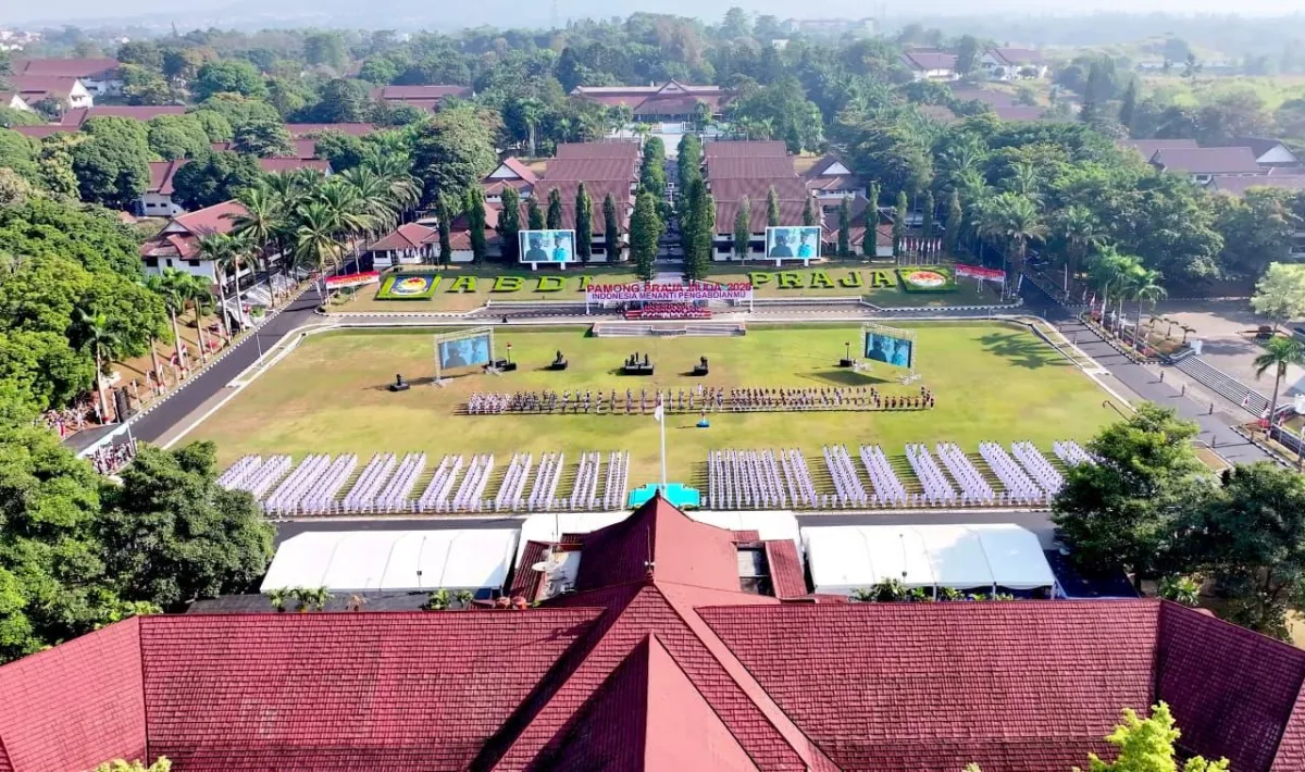 Upacara Pelantikan Pamong Praja Muda (PPM) Angkatan XXXIII Institut Pemerintahan Dalam Negeri (IPDN) Tahun 2026.
