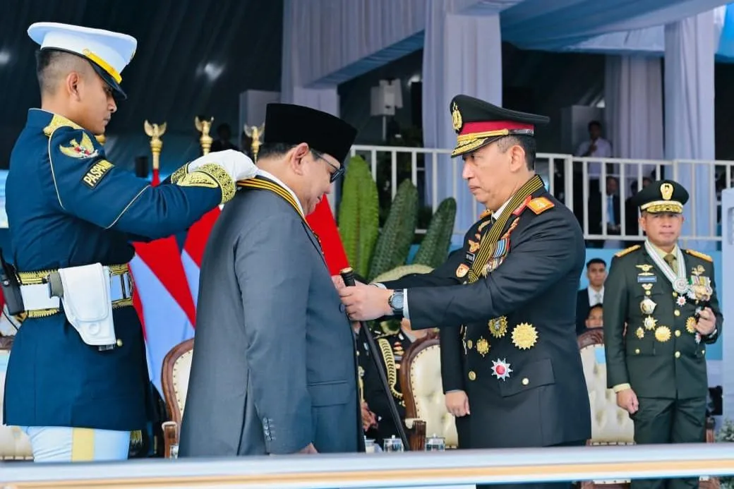 Presiden dan Kapolri di Acara Peringatan ke-80 Hari Bhayangkara Tahun 2026.
