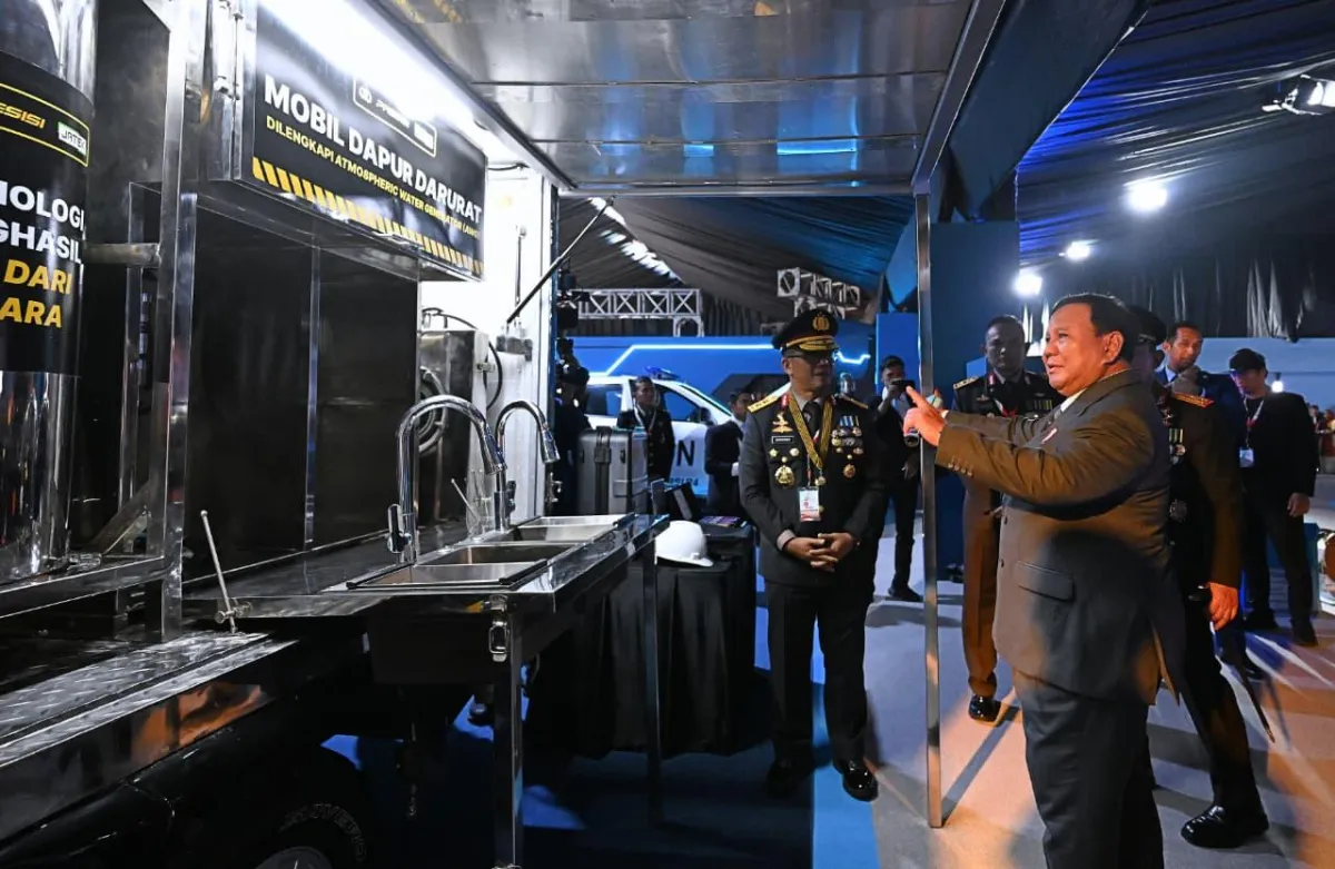 Pameran Bhayangkara yang digelar dalam rangka Peringatan ke-80 Hari Bhayangkara Tahun 2026 di Lapangan Satuan Latihan Korbrimob, Cikeas.