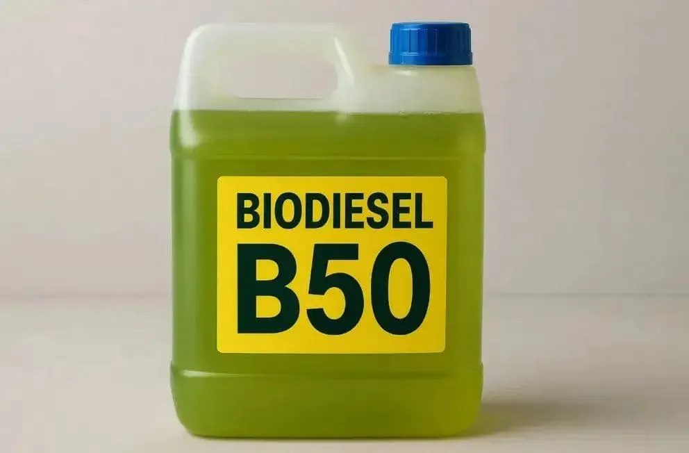 Biodiesel B50 yang diproduksi Indonesia.