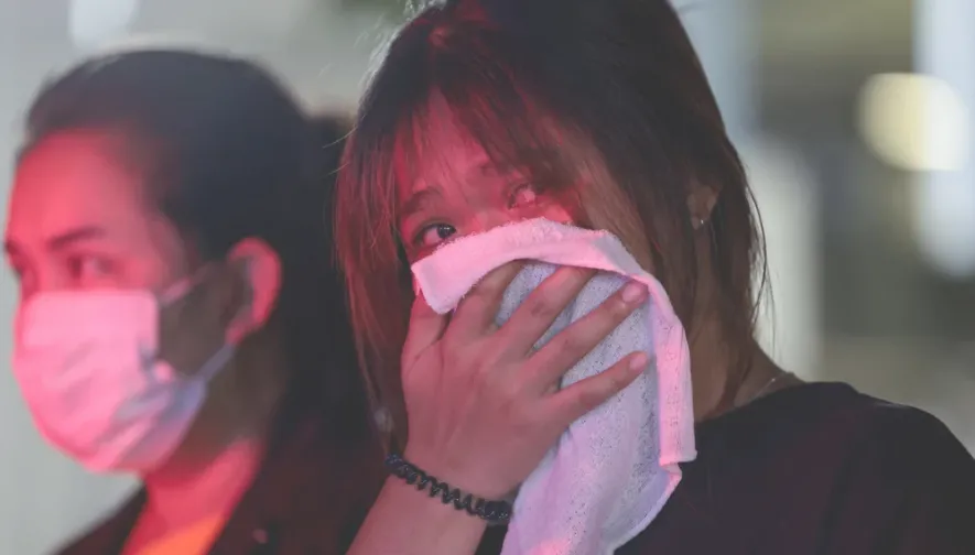 Korban kebakaran di Thailand yang selamat.