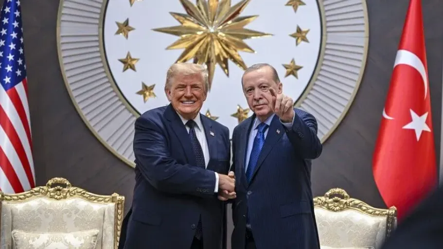 Presiden AS Donald Trump dan Presiden Turki Recep Tayyip Erdogan.