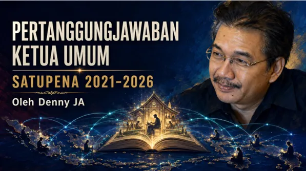 Ilustrasi Pertanggungjawaban Ketua Umum SATUPENA 2021–2026, Menyambut Kongres Satupena 2026.