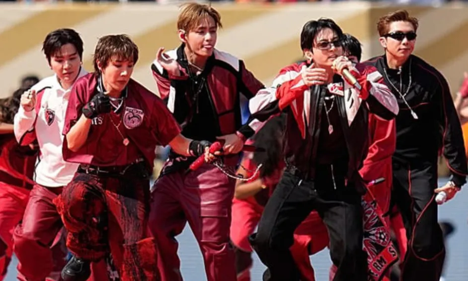 Superstar K-pop BTS.