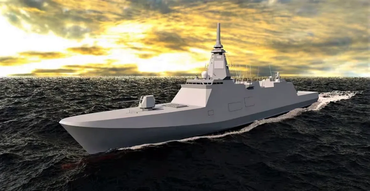 Gambaran frigat kelas Mogami versi yang telah ditingkatkan (New FFM) dari Jepang.
