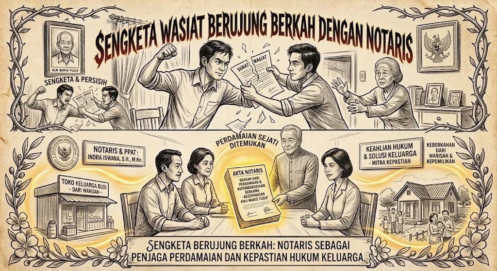 Ilustrasi sengketa waris.