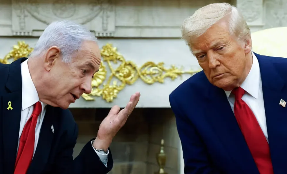 Perdana Menteri Israel Benjamin Netanyahu dan Presiden AS Donald Trump.