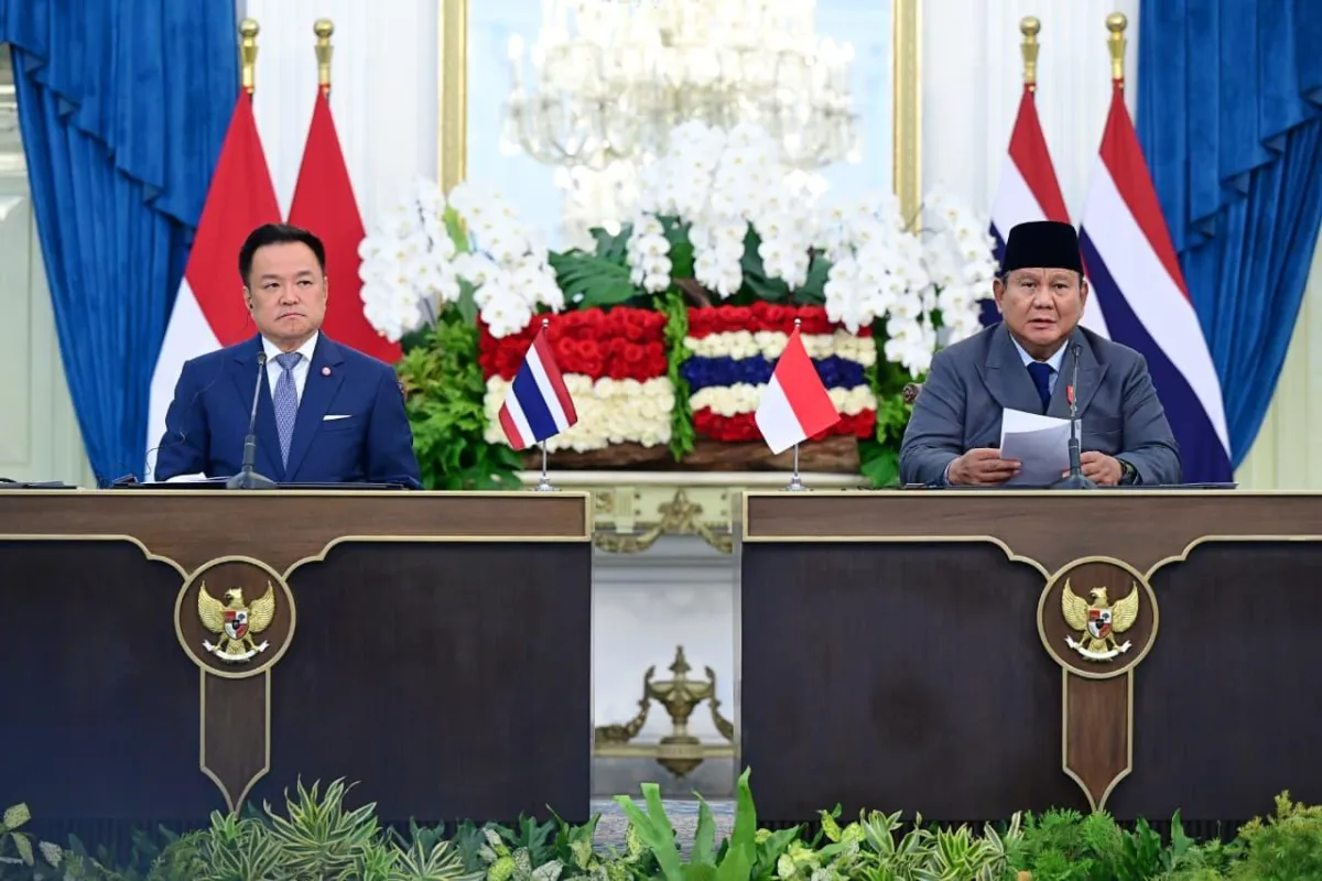 Presiden Prabowo dan Perdana Menteri (PM) Kerajaan Thailand Anutin Charnvirakul.