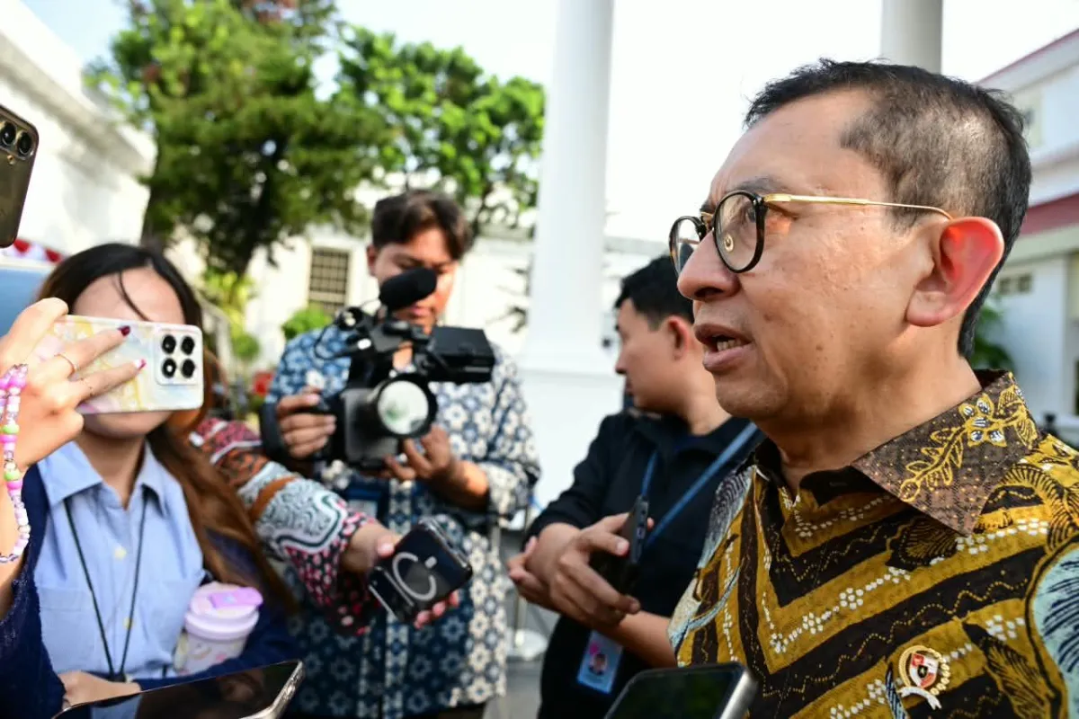 Menteri Kebudayaan Fadli Zon dalam keterangannya usai pertemuan.