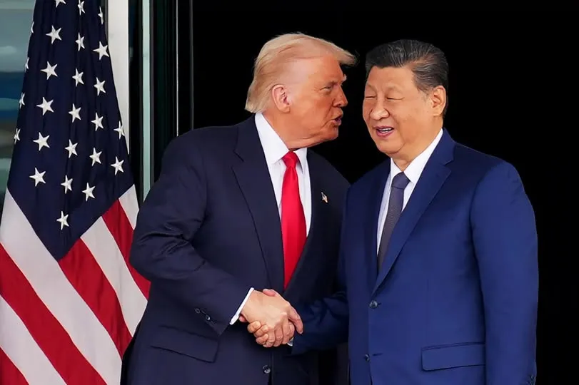 Donald Trump dan Xi Jinping.