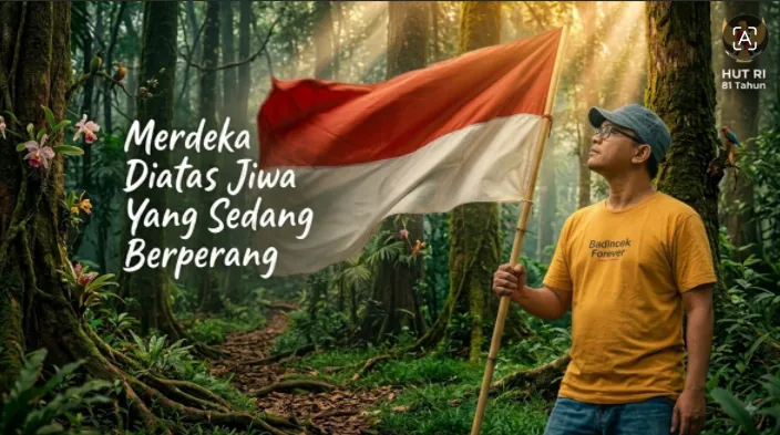 Ilustrasi jiwa merdeka.