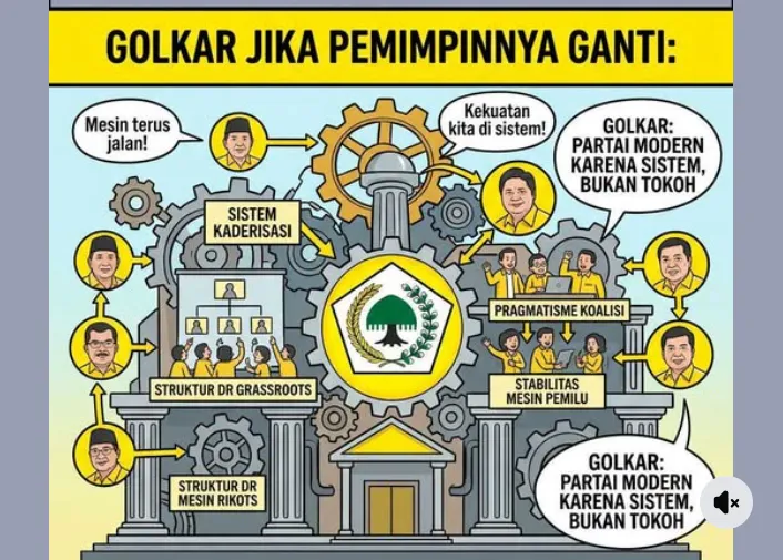Ilustrasi Partai Golkar.