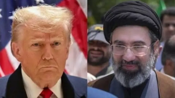 Donald Trump dan Mojtaba Khamenei.