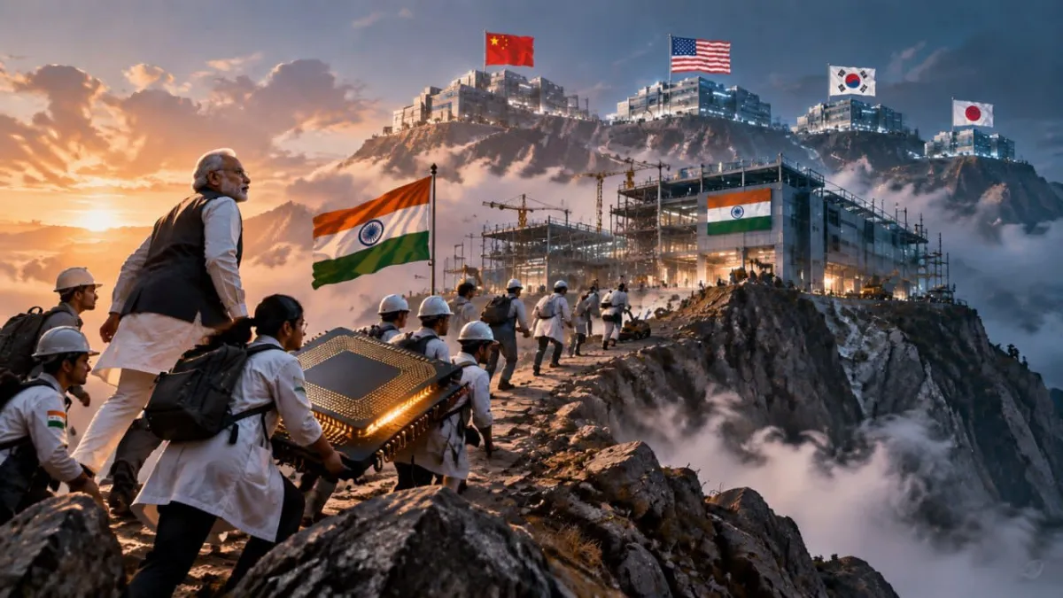 Ilustrasi SDM India untuk industri semikonduktor.