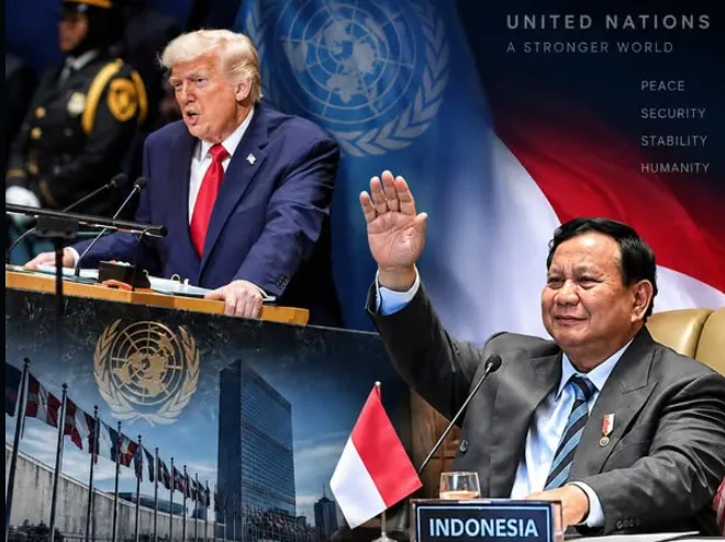 Donald Trump dan Prabowo Subianto.