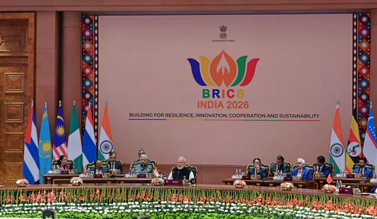Sesi terbatas bertema “Inclusive Global Governance and Strengthening Multilateralism” di Bharat Mandapam, New Delhi.