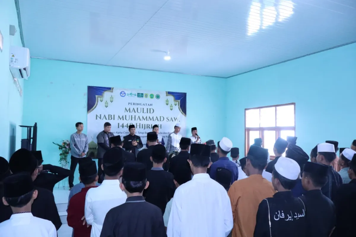 Peringatan Maulid Nabi Muhammad SAW 1448 Hijriah di SMP NU Toboali.