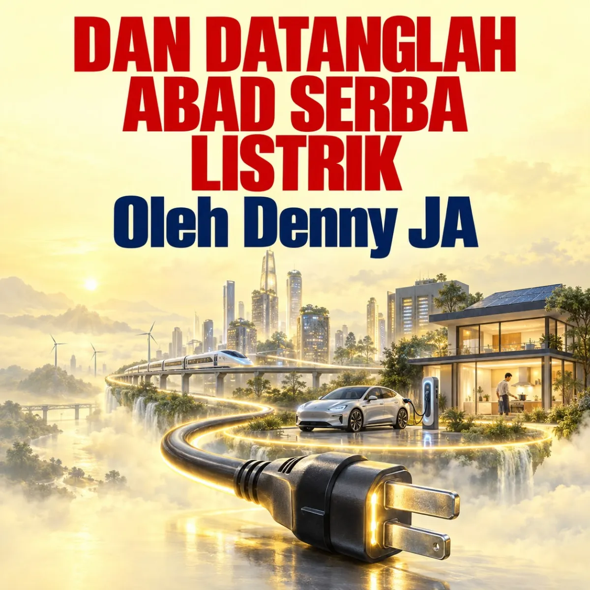 Ilustrasi dunia serba listrik.