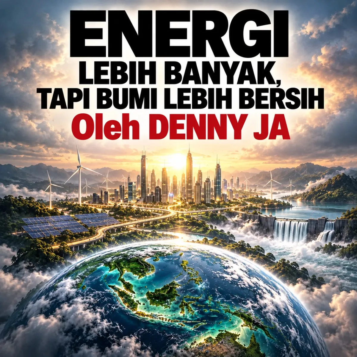 Ilustrasi energi yang lebih bersih.