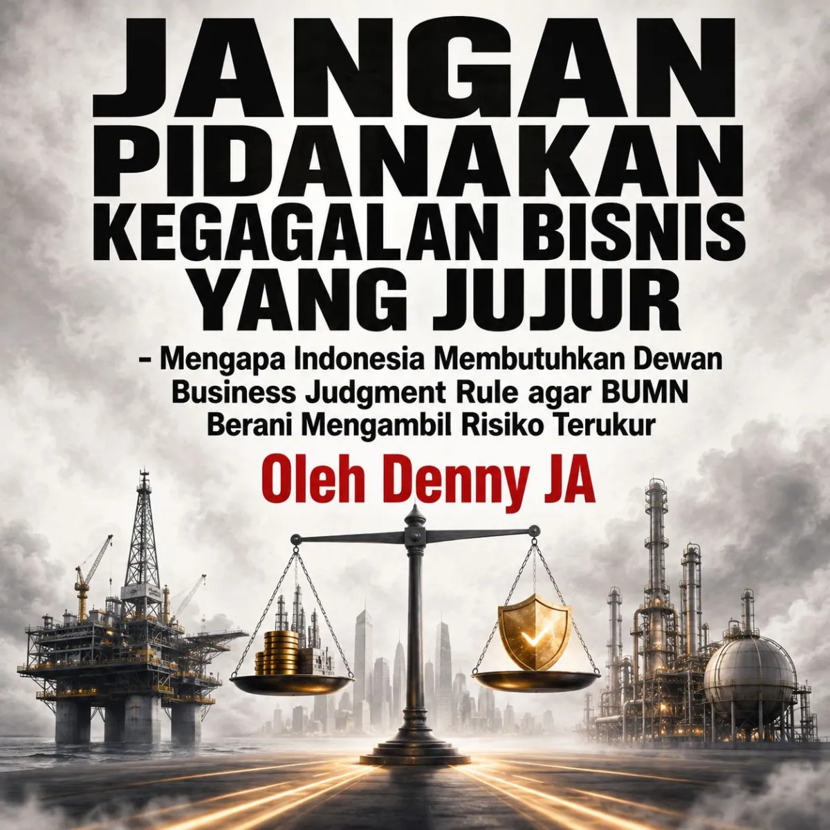 Ilustrasi bisnis minyak dan gas.