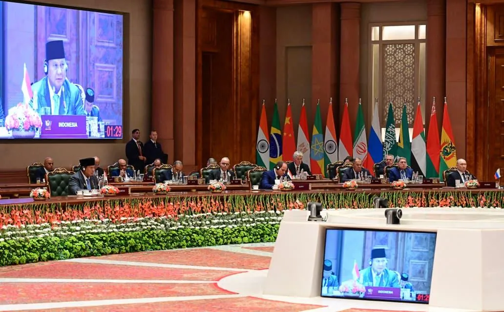 Prabowo Subianto menghadiri sesi terbatas bertema “Inclusive Global Governance and Strengthening Multilateralism”.