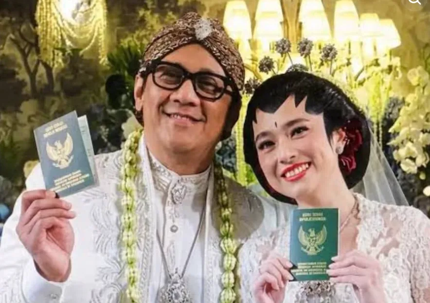 Pernikahan Andre Taulany dan Amanda Rigby.