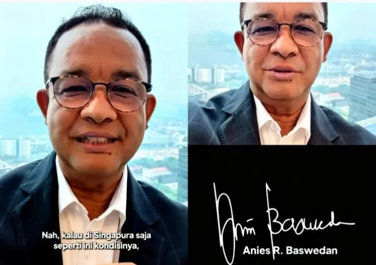Cuplikan video Anies Baswedan.