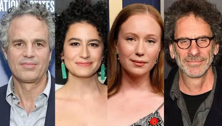 Mark Ruffalo (kiri) dan para sineas pendukungnya.