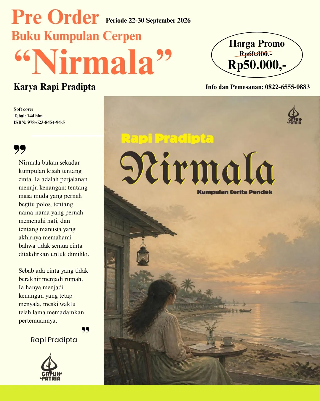 Cover buku Nirmala.