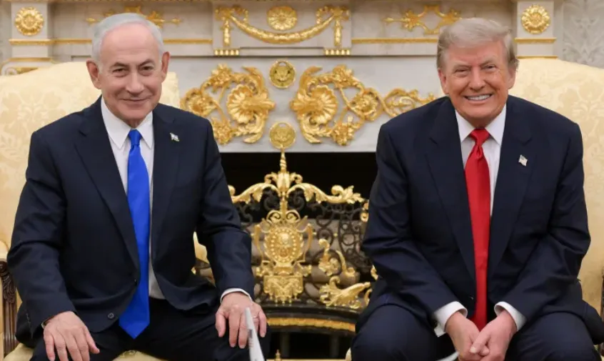 PM Israel Netanyahu dan Presiden AS Donald Trump.