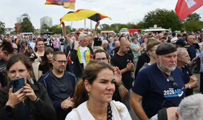 Warga pendukung sayap kanan ekstrem di Jerman.