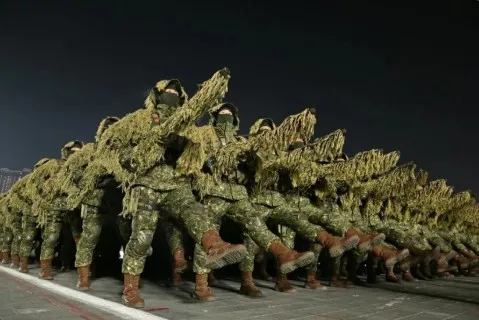 Ilustrasi pasukan militer Korea Utara.